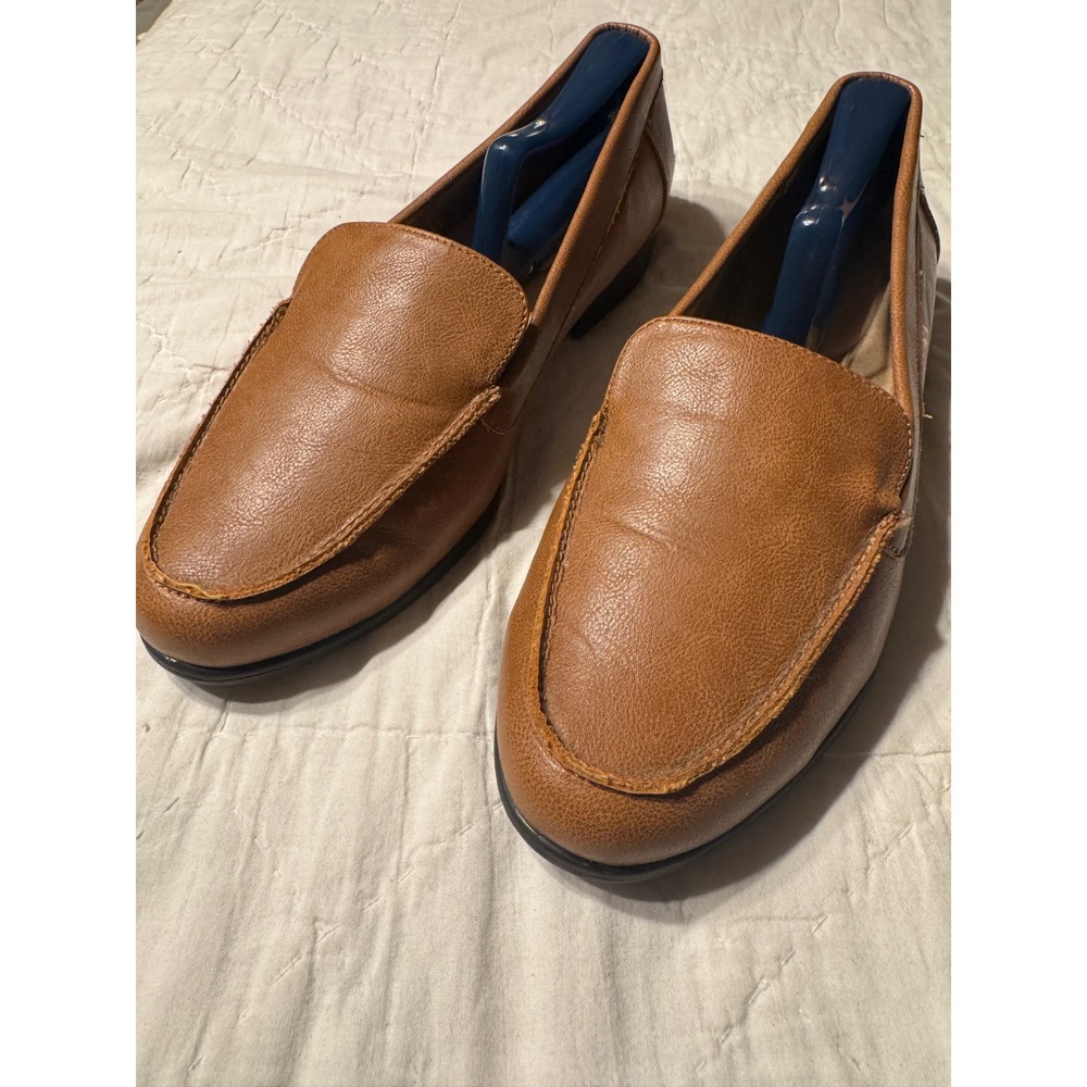 LifeStride Margot Tan Loafers Womens 9W Soft System Comfort Slip On Shoes